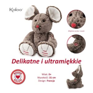 MYSZKA brązowa przytulanka 31 cm