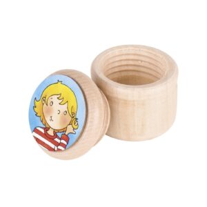 DREWNIANY POJEMNICZEK na pierwszy pukiel włosów