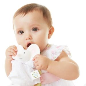 MYSZKA MEIYA organiczny gryzak z grzechotką