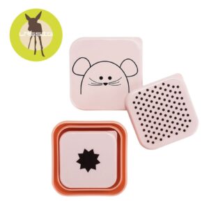 MYSZKA pojemniki na przekąski 3 szt. Little Chums