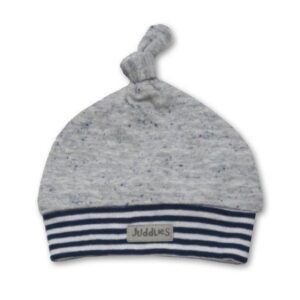 Czapeczka dla niemowląt Juddlies City - granatowe paseczki