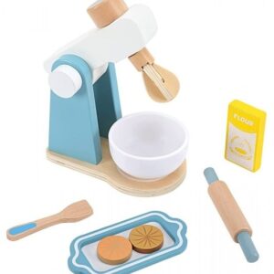 Drewniany mikser z akcesoriami, dla dzieci