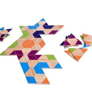 Domino drewniane Trójkąty