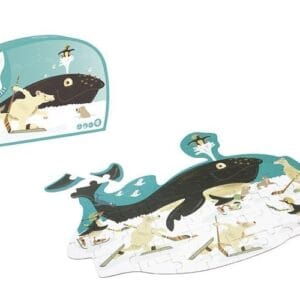 Scratch, Puzzle konturowe Wieloryb 60 elem.