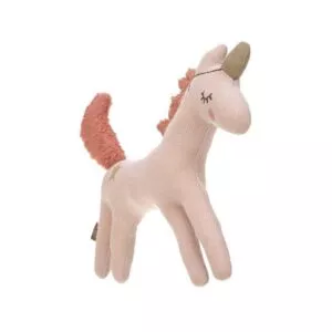 Lassig - Dziergana przytulanka z grzechotką i szeleszczącą folią - More Magic - Jednorożec