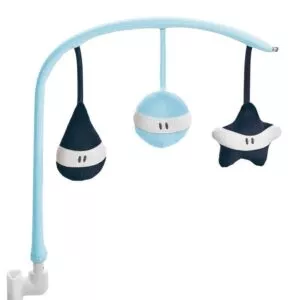BEABA - Łuk z zabawkami - "Bouncer Up&Down" - niebieski