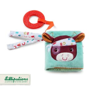 Lilliputiens - Farma - Mini-książeczka z szeleszczącą folią i gryzakiem