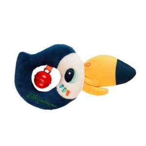 Lilliputiens - Tukan Pablo - Mini grzechotka z dzwoneczkiem