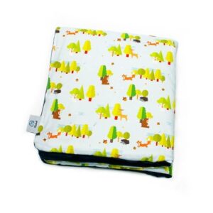 Kocyk Velvet dla niemowląt Forest Friends 60x70 granatowy