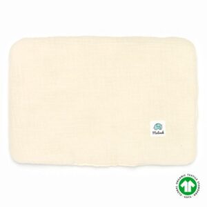 Poduszka płaska muślinowa | 20x30 cm | ecru