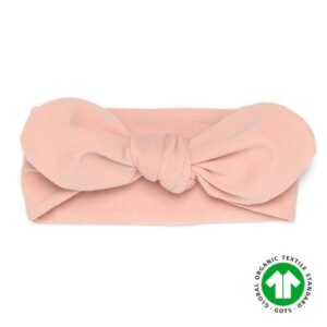 Opaska niemowlęca pin up jersey | GOTS | 0-3 mc | różowa