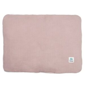 Poduszka muślinowa 100% bawełna organiczna | 30x40 cm | pudrowy róż