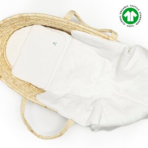 Pościel do wózka muślinowa | GOTS | 60x70 cm | biała