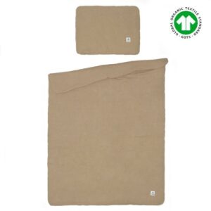 Zestaw pościeli z muślinu organicznego | 75x100 cm | beżowa