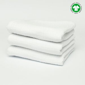 Muślinowe pieluszki białe | 50x50 cm | komplet 3 szt | biały