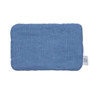Poduszka lniana dla niemowlaka 20x30 niebieska jeans
