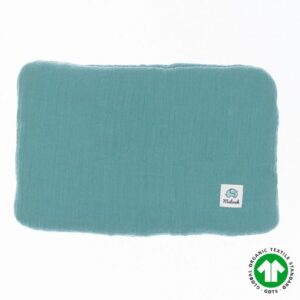 Poduszka muślinowa dla dziecka | GOTS | 20x30 cm | eukaliptus