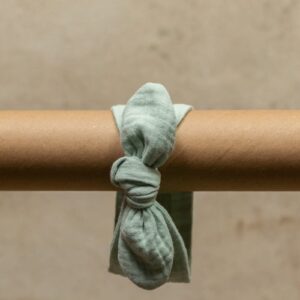 Opaska muślinowa dla dziewczynki | GOTS | 9-24 mc | miętowa