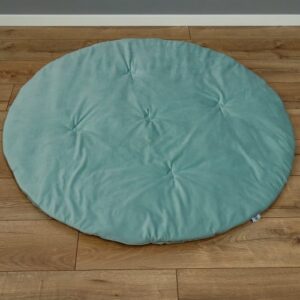 Mata na podłogę dla dzieci okrągła VELVET 120 cm miętowa