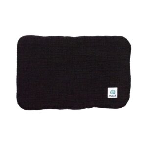 Poduszka muślinowa czarna | GOTS | 20x30 cm