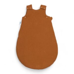 Śpiworek do spania muślinowy | 0-6 mc | 1.5 TOG | karmelowy