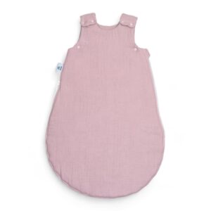 Śpiworek niemowlęcy do spania muślinowy | 0-6 mc | 1.5 TOG | pudrowy różowy