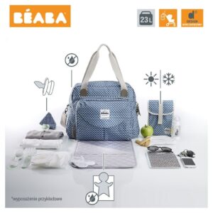 TORBA DLA MAMY Geneva Play Print blue