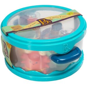 ZABAWKI DO KĄPIELI w pojemniku niebieski