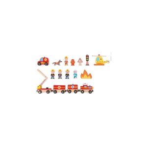 STRAŻ POŻARNA kolejka drewniana