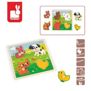 ZWIERZĄTKA układanka sensoryczna