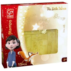 MAŁY KSIĄŻĘ drewniane stempelki 14 szt.