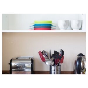 SZARY TALERZYK z podkładką 2w1 Mini Mat