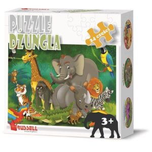 DŻUNGLA puzzle tekturowe 24 el.
