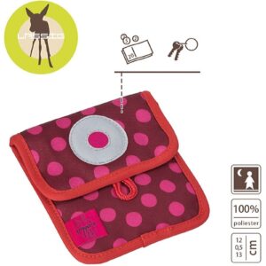 SASZETKA na pieniądze i klucze Dottie red