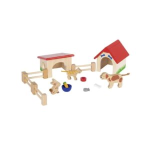 ZWIERZĄTKA DOMOWE drewniane figurki