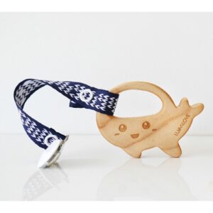 WIELORYB drewniany gryzak z zawieszką MaMari