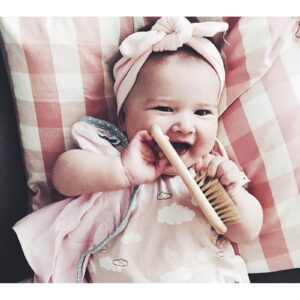 KSIĘŻNICZKA szczotka z naturalnego włosia + myjka