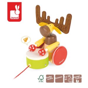 ŁOŚ z bębenkiem do ciągnięcia Baby Forest