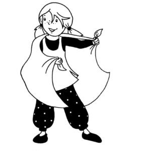 CZERWONA chusta nylonowa