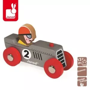 RETROMOTOR srebrna wyścigówka