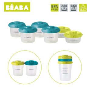 ZESTAW SŁOICZKÓW Clip do żywności 6 szt. 60 ml i 120 ml