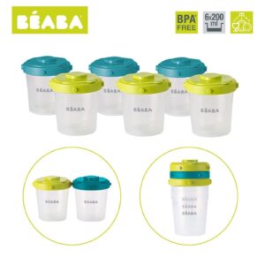 ZESTAW SŁOICZKÓW Clip do żywności 6 szt. 200 ml