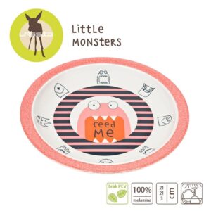 KORAL talerzyk z melaminy Little Monster