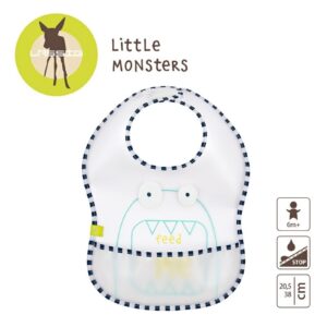 GRANAT śliniaczek z kieszonką Little Monster