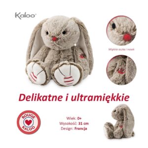 KRÓLICZEK beżowa przytulanka 31 cm