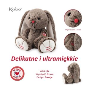 KRÓLICZEK brązowa przytulanka 31 cm