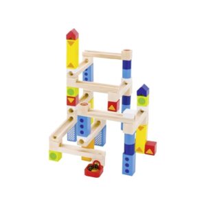 KULODROM drewniany tor z kulkami 55 el.