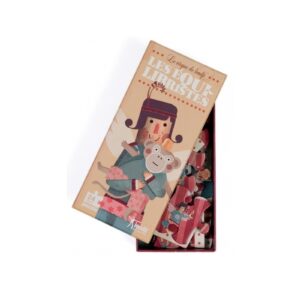 AKROBATKA na linie puzzle tekturowe 24 el.