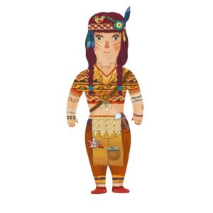 INDIANKA dwustronne puzzle tekturowe