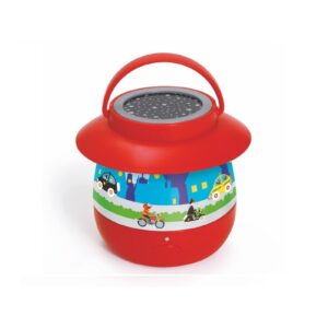 MIASTO lampka nocna z projektorem gwiazd